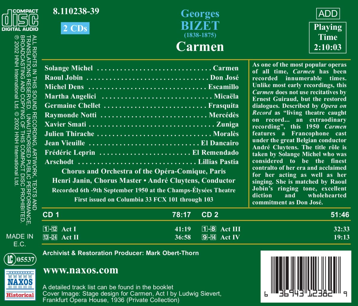 BIZET: Carmen ( 1950 ) - slide-1