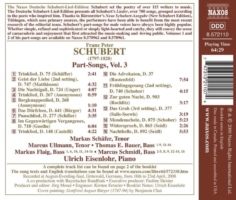 Deutsche Schubert-Lied-Edition 34 – Part-Songs (pieśni wielogłosowe) Vol. 3 - slide-1