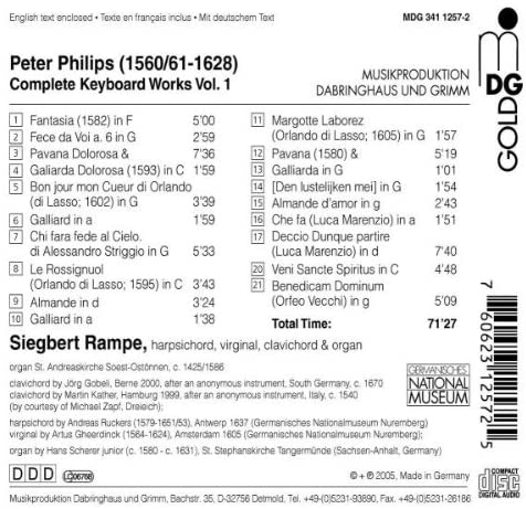 Philips: Complete keyboard works vol. 1 - slide-1