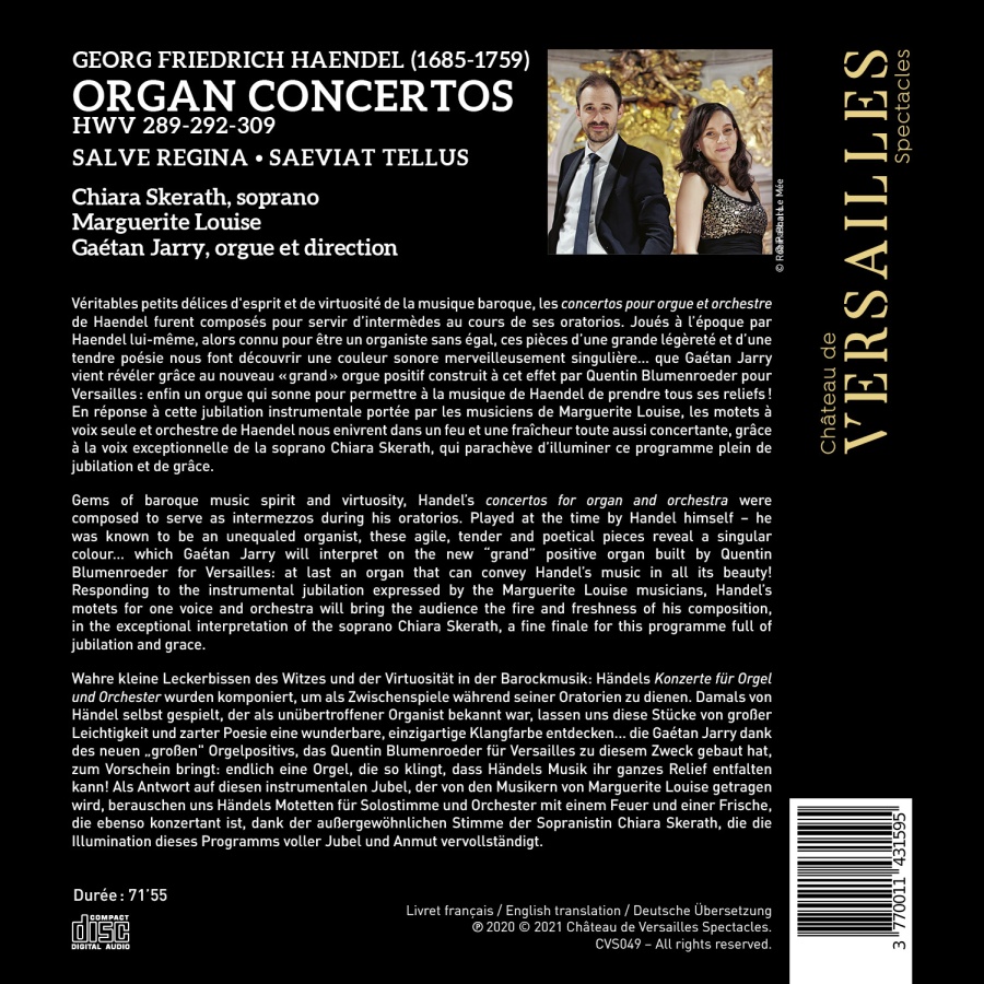 Haendel: Organ Concertos, Salve Regina & Saeviat tellus - slide-1