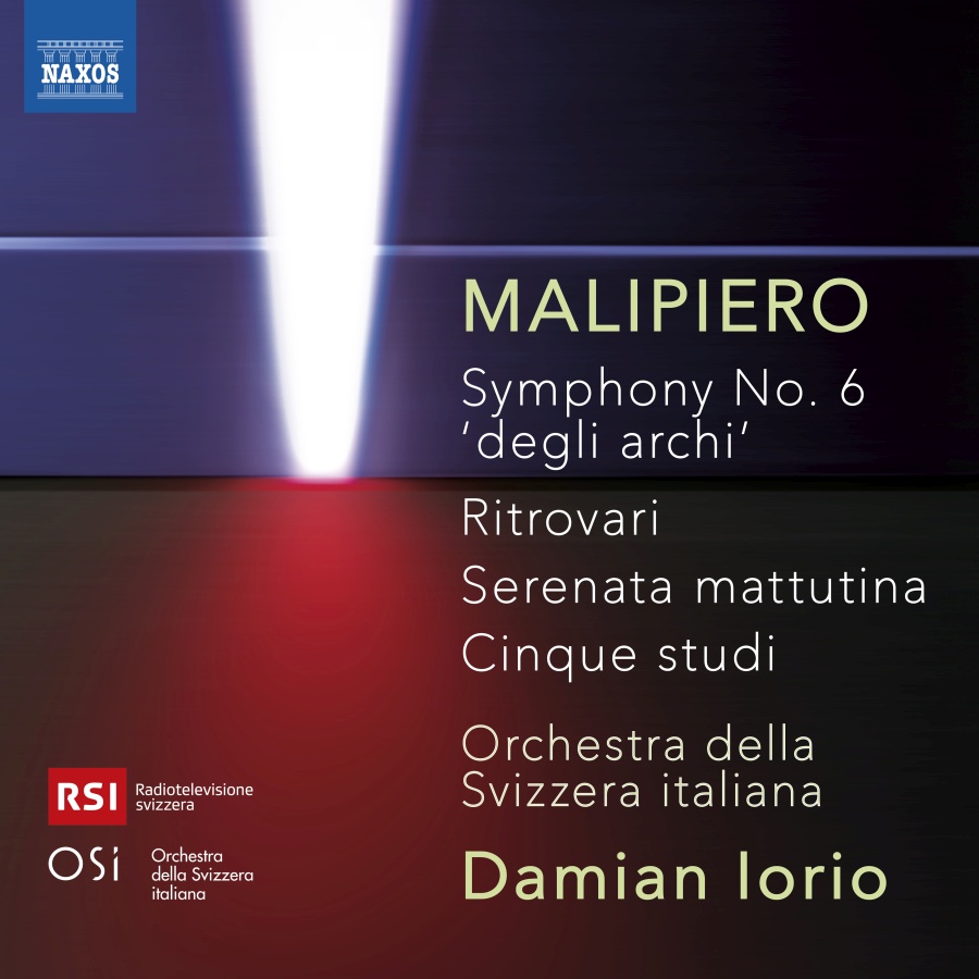 Malipiero: Symphony No. 6; Ritrovari; Serenata mattutina; Cinque studi