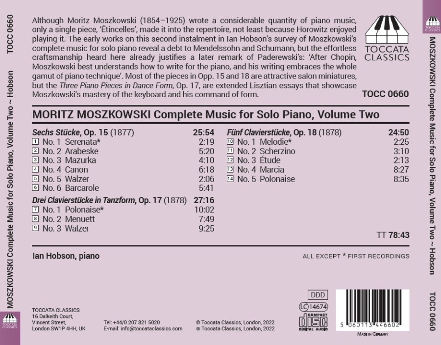 Moszkowski: Piano Music Vol. 2 - slide-1