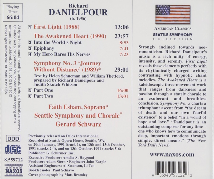 Danielpour: Symphony No. 3 "Journey Without Distance", First Light, The Awakened Heart - slide-1