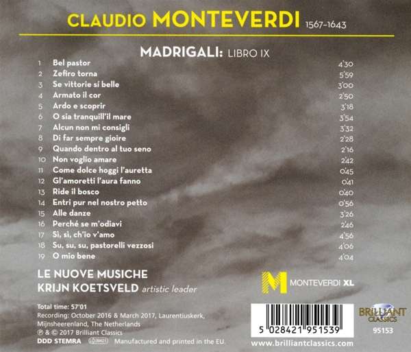 Monteverdi: Madrigali, Libro IX - slide-1