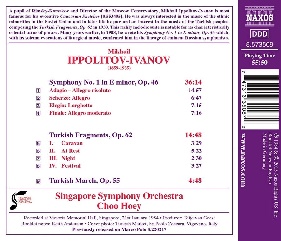 Ippolitov-Ivanov: Symphony No. 1 Turkish Fragments ,Turkish March - slide-1
