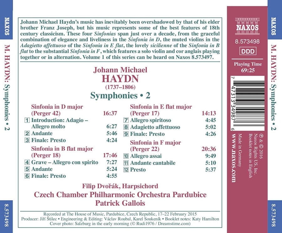 Haydn, Michael: Symphonies Vol. 2 - slide-1