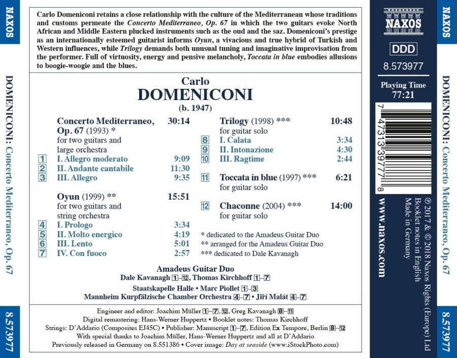 Domeniconi: Concerto Mediterraneo; Chaconne - slide-1