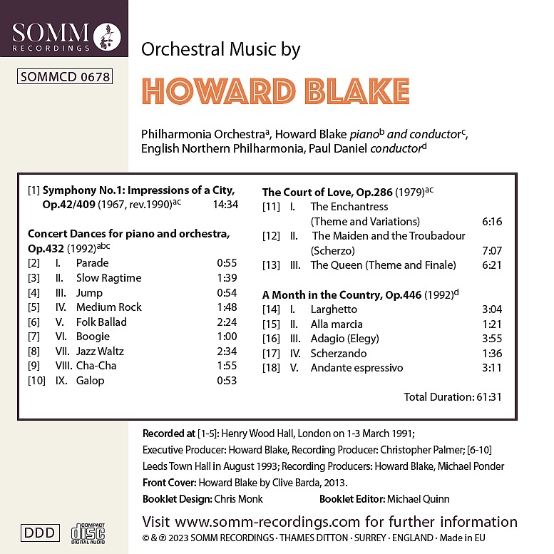 Blake: Orchestral Music - slide-1