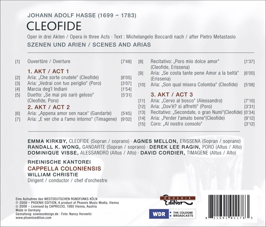 Hasse: Cleofide - Scenes and Arias - slide-1