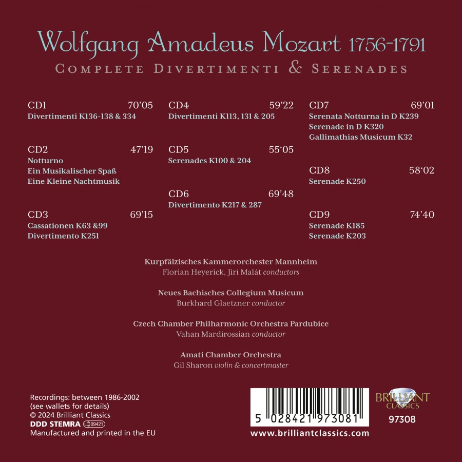 Mozart: Complete Divertimenti & Serenades - slide-1