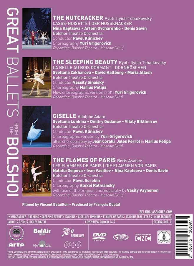 Great Ballets from The Bolshoi : Nutcracker, Sleeping Beauty ,Giselle ,The Flames of Paris - slide-1
