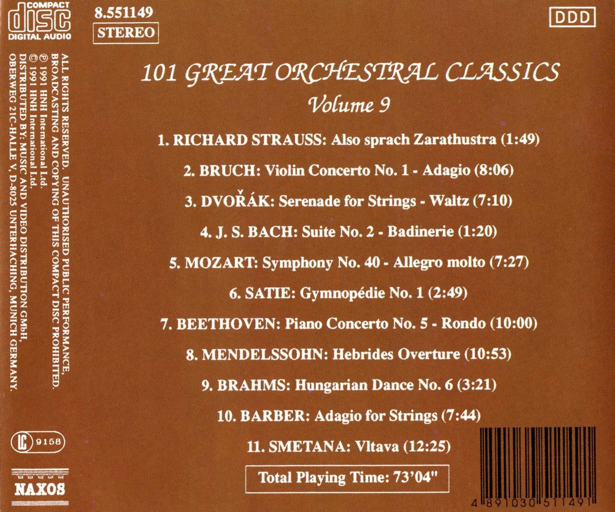 101 GREAT ORCHESTRAL CLASSICS vol. 9 - slide-1