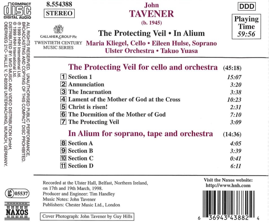 TAVENER: The Protecting Veil; In Alium - slide-1