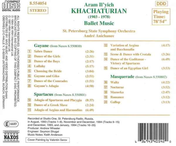 KHACHATURIAN: Ballet Music - slide-1