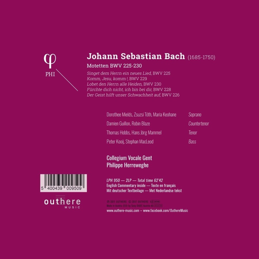 Bach: Motetten BWV 225-230; vinyl 180 g - slide-1