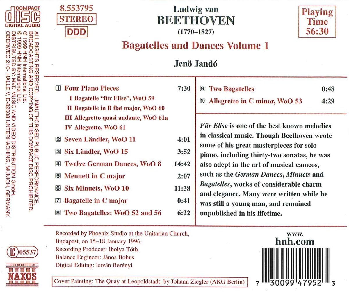 BEETHOVEN: Bagatelles and Dances - slide-1