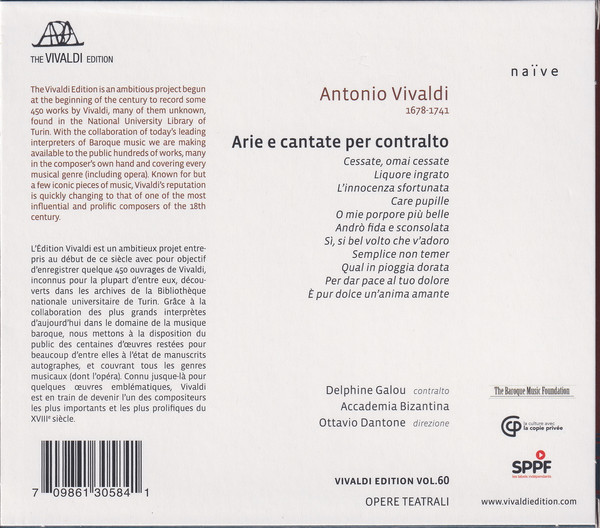 Vivaldi: Arie e cantate per contralto - slide-1