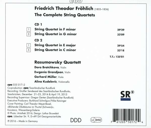 Fröhlich: Complete String Quartets - slide-1
