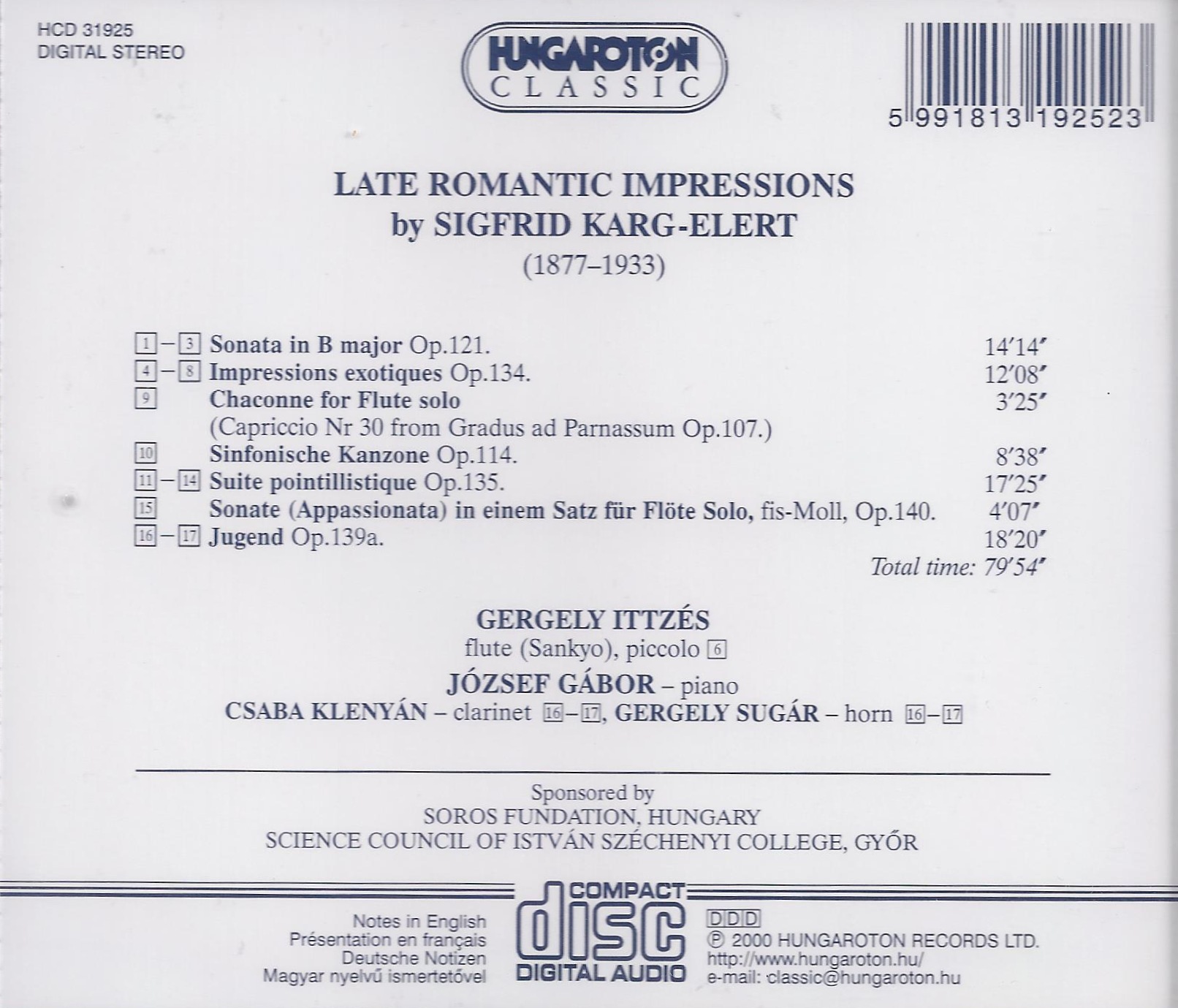 Karg-Elert: Late Romantic Impressions - slide-1