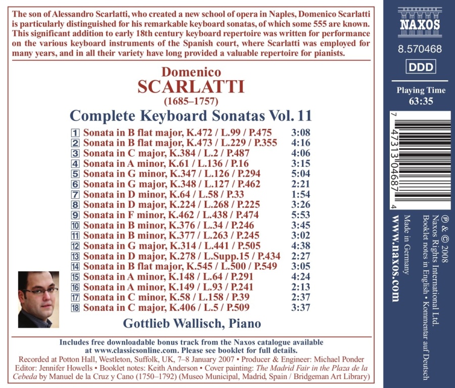 Scarlatti: Complete Keyboard Sonatas Vol. 11 - slide-1