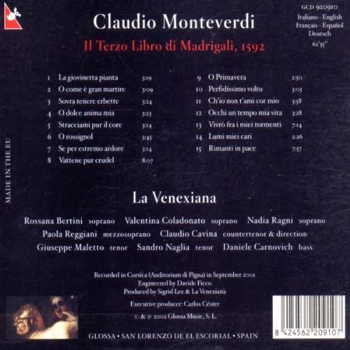 Monteverdi: Terzo Libro de' Madrigali - slide-1