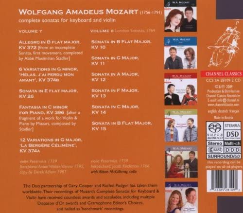 Mozart: Sonatas for keyboard and violin, Vol. 7 & 8 - slide-1