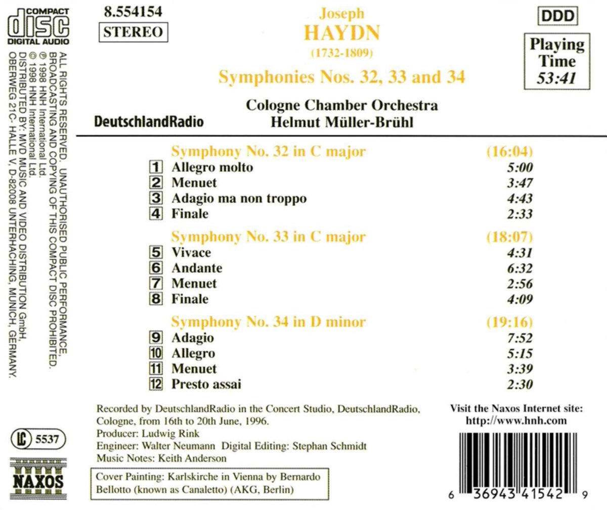 HAYDN: Symphonies nos. 32, 33 - slide-1