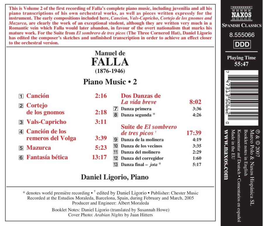 Falla: Piano Music Vol. 2 - slide-1