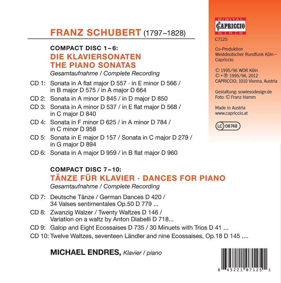 Schubert: Complete Piano Sonatas, Complete Dances for Piano - slide-1