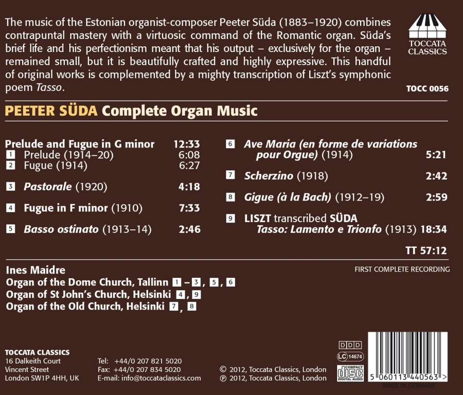 Süda: Complete Organ Music - slide-1