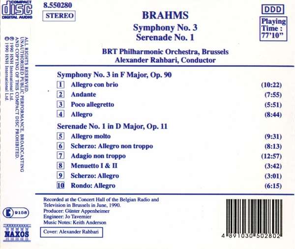 Brahms: Symphony no. 3 - slide-1