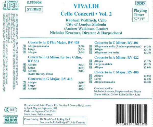 VIVALDI: Cello Concertos Vol. 2 - slide-1
