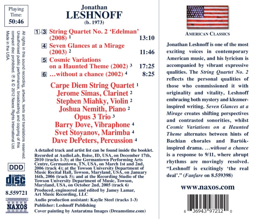Leshnoff: Chamber Music - slide-1