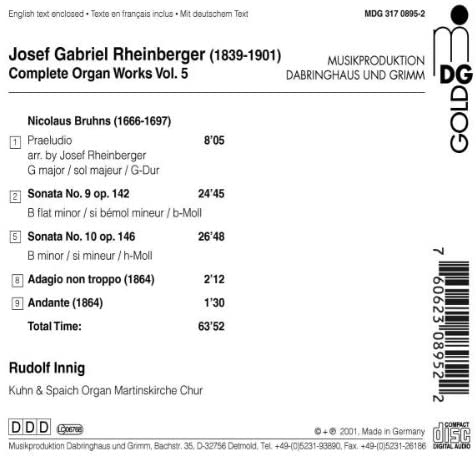 Rheinberger: Complete Organ Works vol. 5 - slide-1