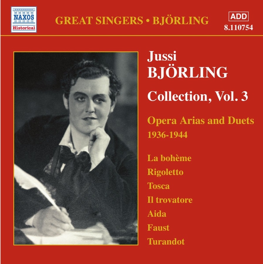 BJORLING, Jussi: Bjorling Collection, Vol. 3: Opera Arias and Duets (1936-1944)