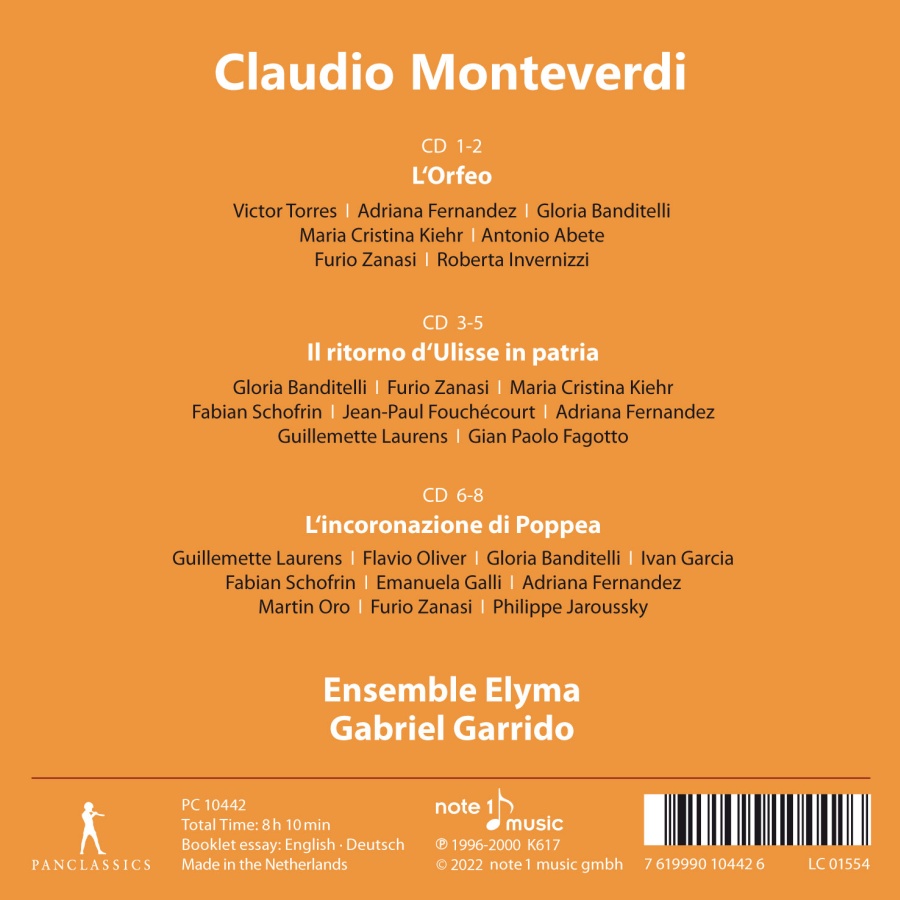 Monteverdi: Orfeo – Ulisse – Poppea - slide-1