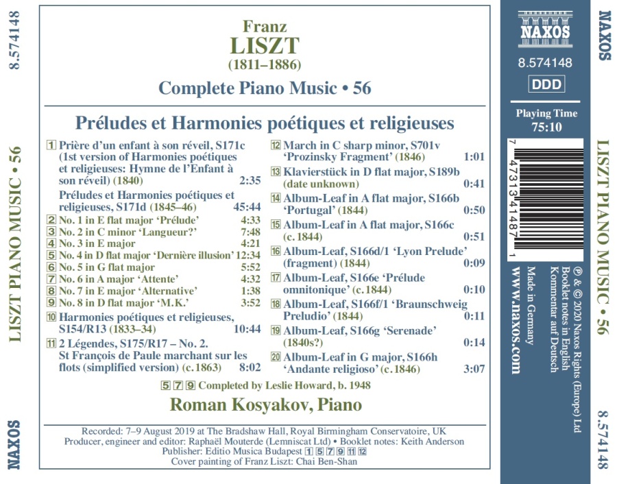 Liszt: Complete Piano Music, Vol. 56 - slide-1