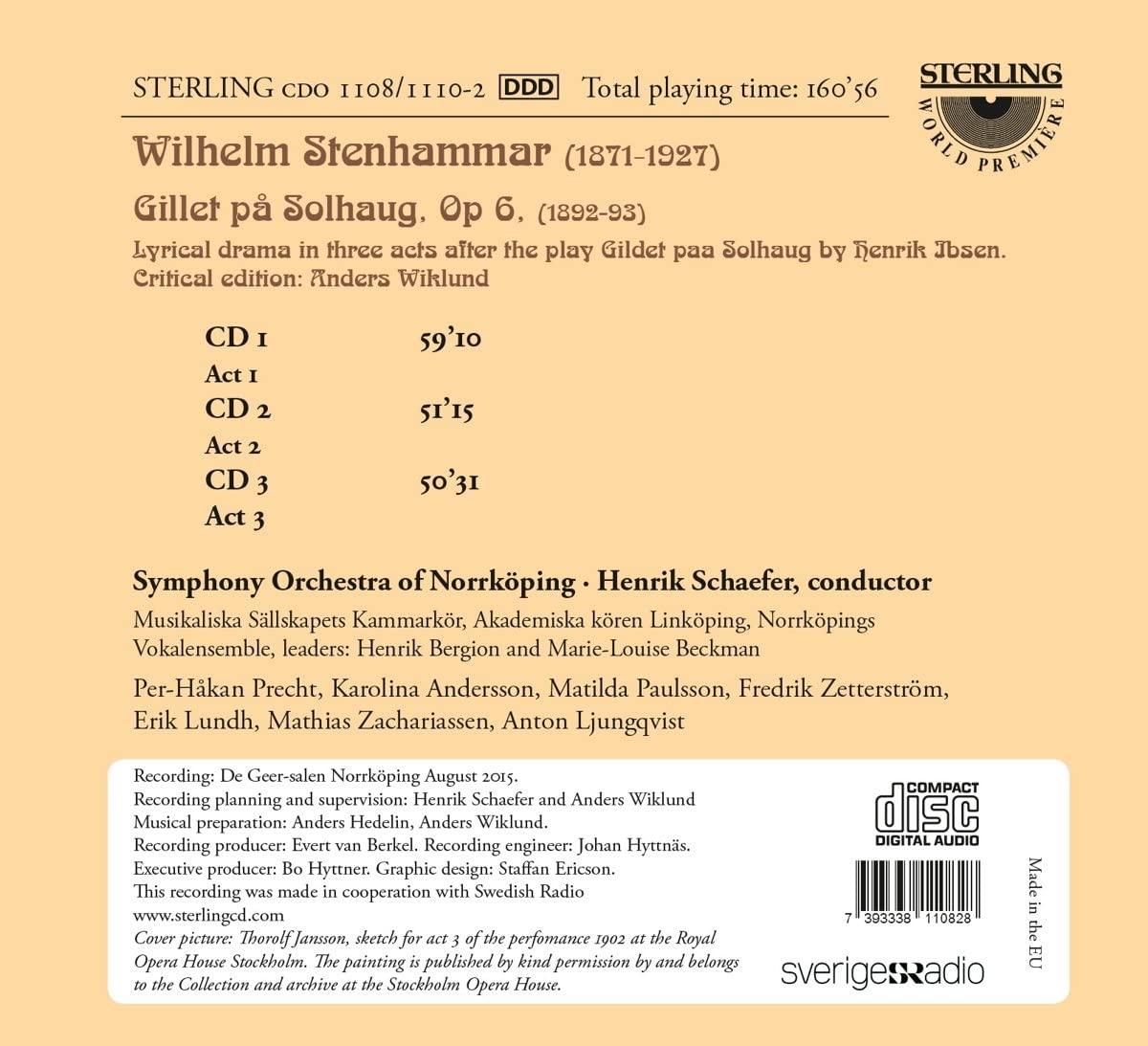 Stenhammar: Gillet på Solhaug, opera - slide-1