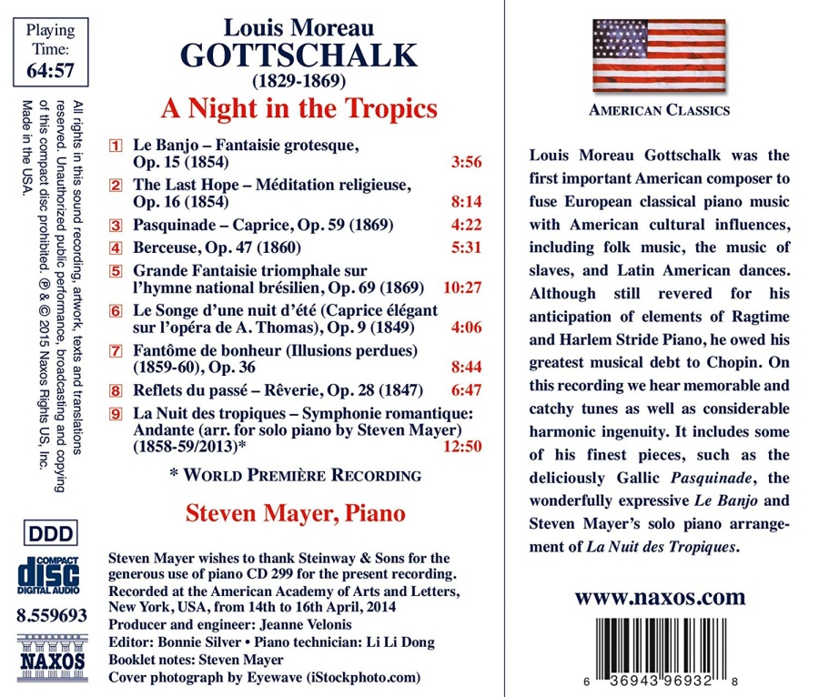 Gottschalk: A Night in the Tropics, Solo Piano Music - slide-1