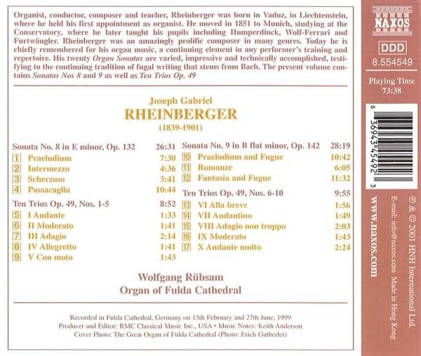 RHEINBERGER: Organ Works vol. 3 - slide-1