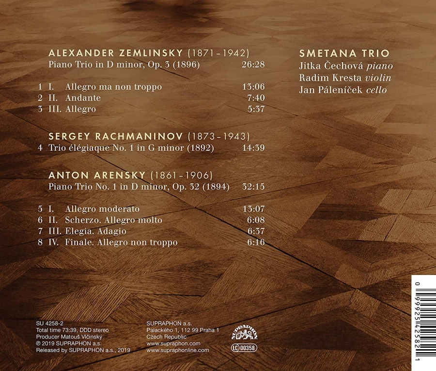 Zemlinsky; Rachmaninov; Arensky: Piano Trios - slide-1