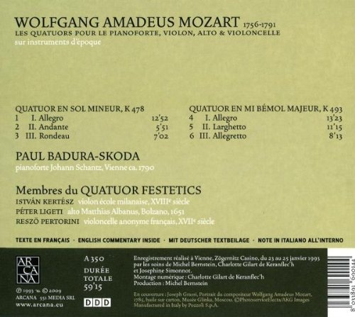 Mozart: Les quatuors pour le pianoforte, violon, alto & violoncelle K 478 & K 493 - slide-1