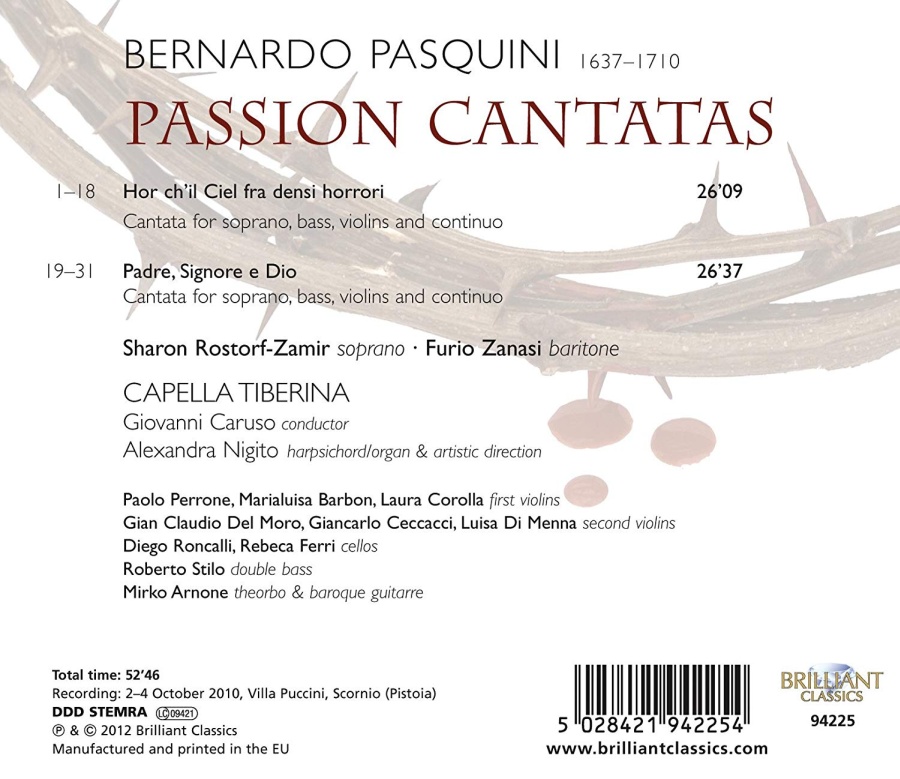 Pasquini: Passion Cantatas - slide-1