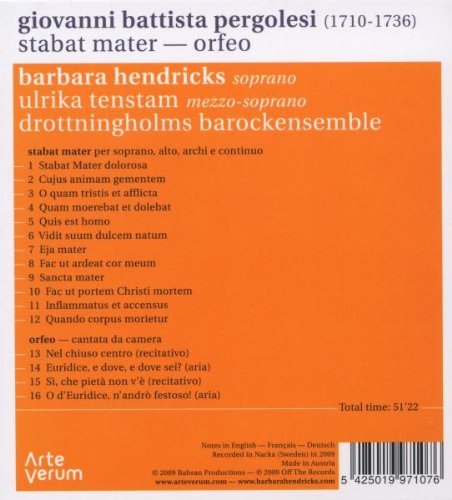 Pergolesi: Stabat mater, Cantata Orfeo - slide-1