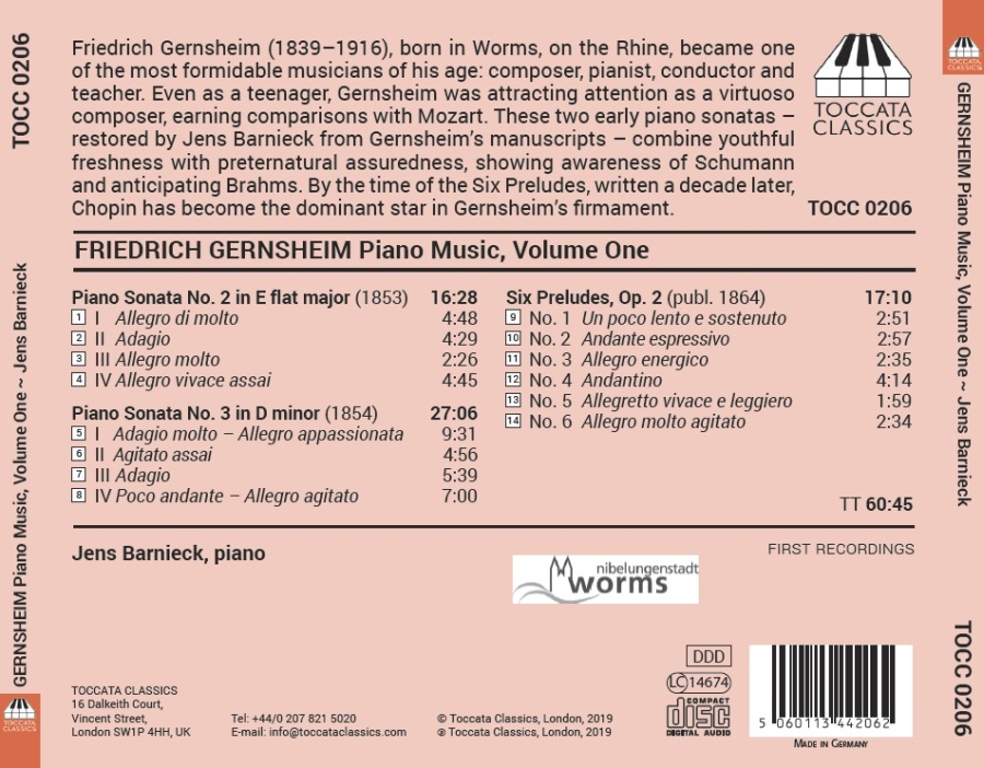Gernsheim: Piano Music Vol. 1 - slide-1