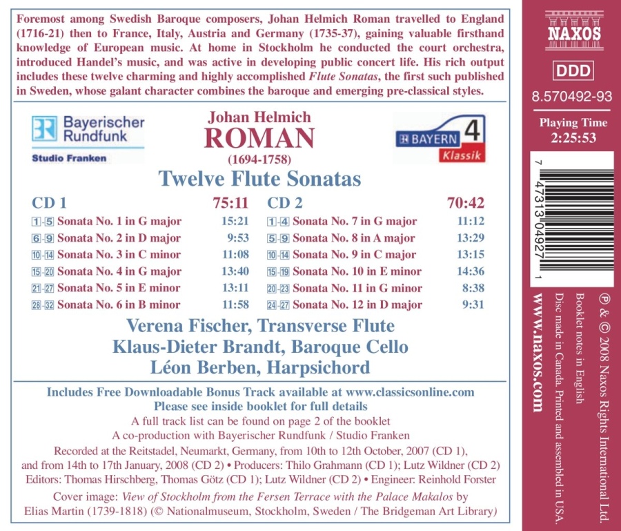 Roman: 12 Flute Sonatas - slide-1