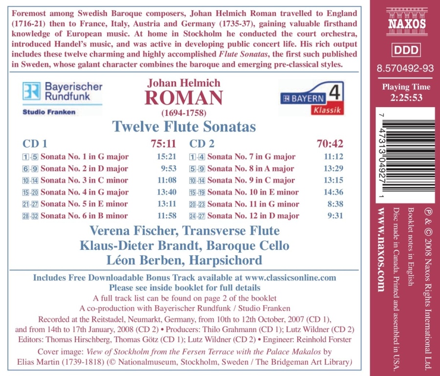 Roman: 12 Flute Sonatas - slide-1