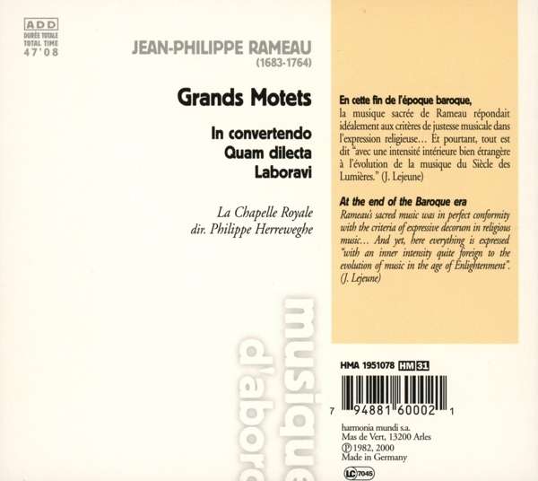 Rameau, Jean-Philippe - Grands Motets - slide-1