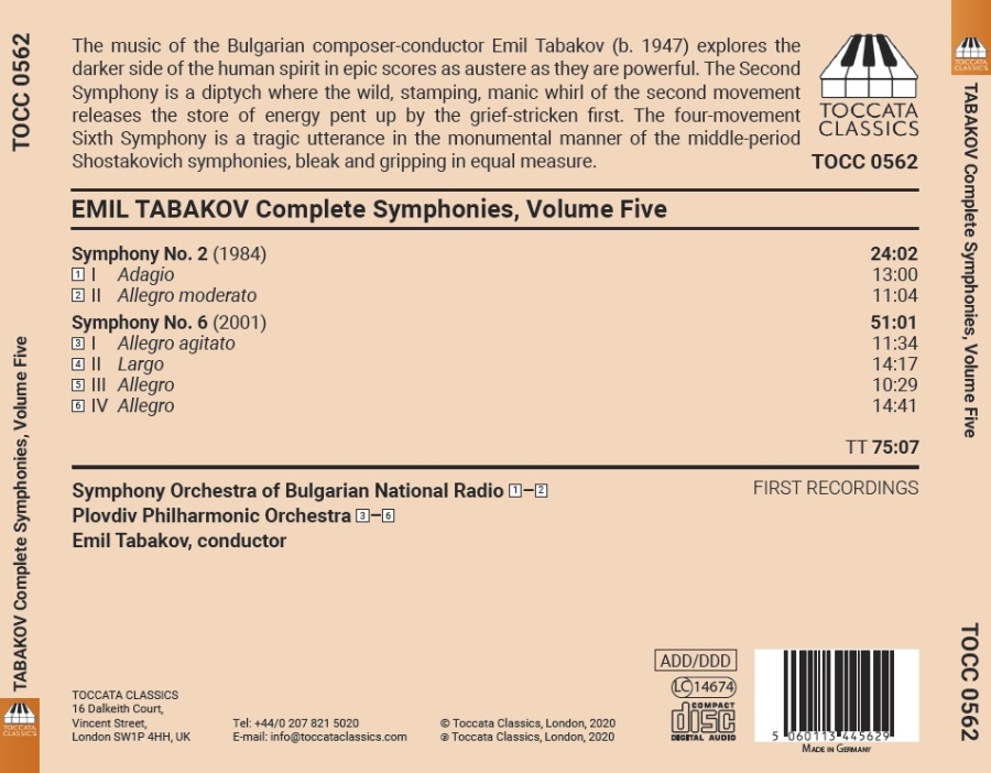 Tabakov: Complete Symphonies Vol. 5 - slide-1
