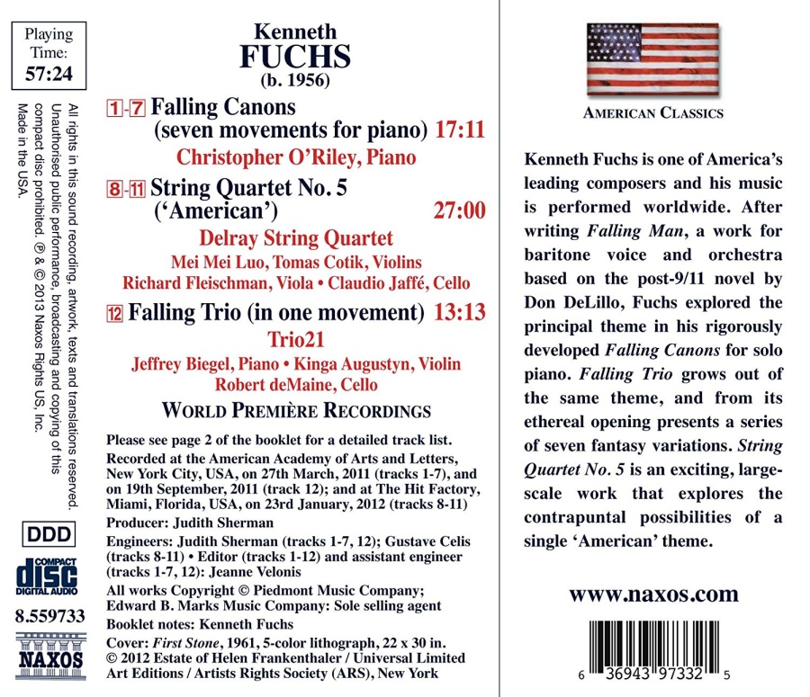 Fuchs: String Quartet No. 5 “American”, Falling Canons, Falling Trio - slide-1